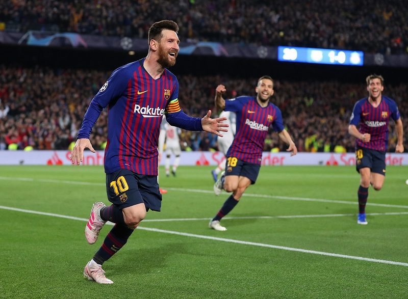 アンフィールドの奇跡！2018/19CL準決勝FCバルセロナ戦記念公式グッズ 写真・4枚目】サラー＆フィルミーノが離脱したリヴァプール…バルサ戦の