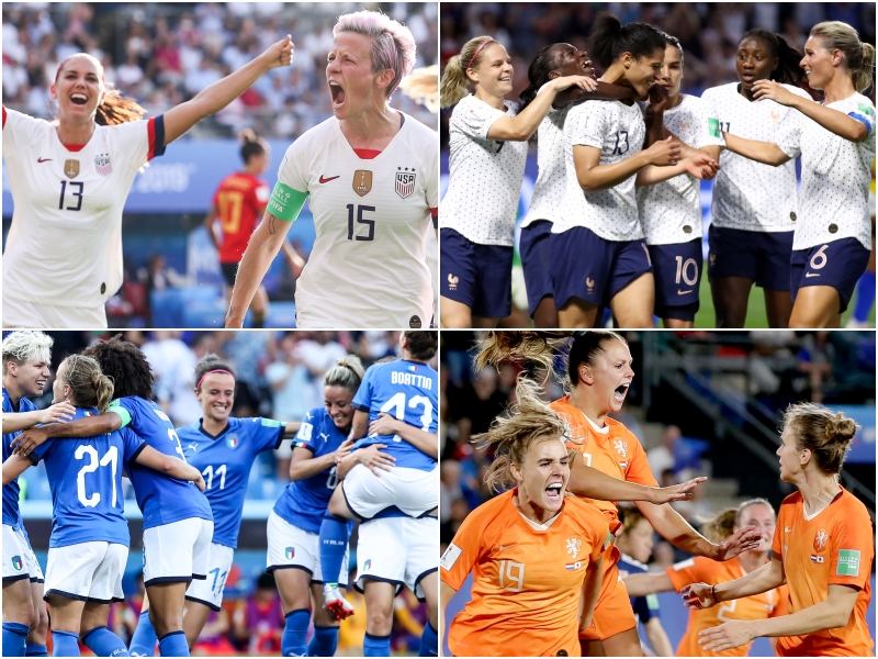 女子W杯8強が決定…女王アメリカ以外の7チームが欧州勢に