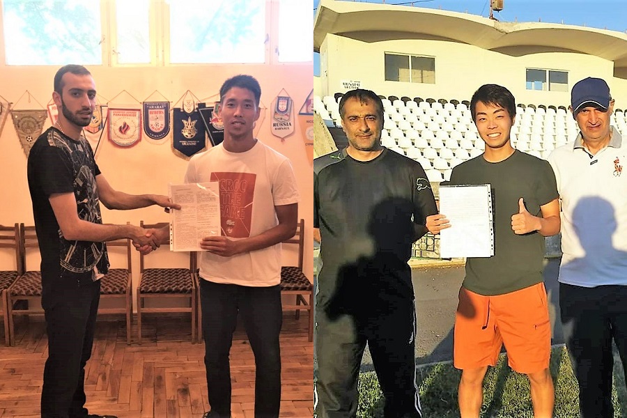 毛利栄佑、山崎輝の日本人2選手がアルメニア2部チームとプロ契約