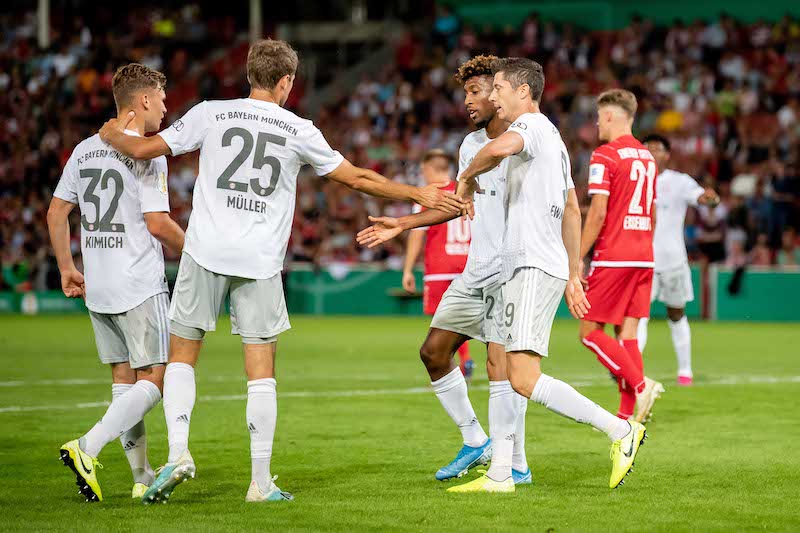 連覇狙うバイエルン、4部クラブに3発勝利でDFB杯2回戦に進出