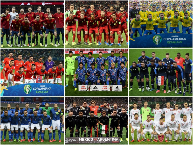 FIFAランク上位30カ国を対象に調査…2019年の代表勝率ランキングトップ5＆ワースト5