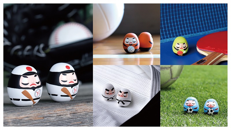 試合前のゲン担ぎに！　ミズノの『スポーツだるまみくじ』がかわいい