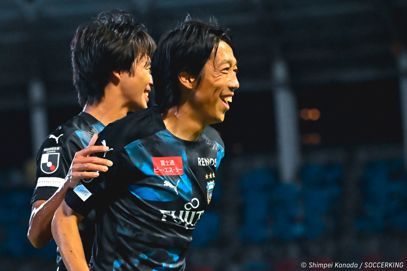 川崎F、清水に快勝で3試合ぶりの勝利！　約10ヶ月ぶり復帰のMF中村憲剛もゴール！