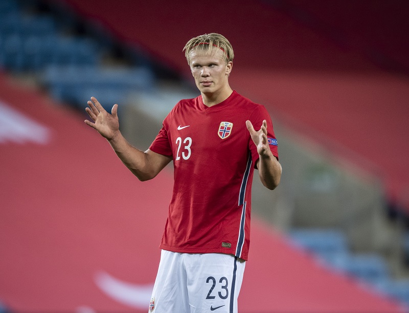 ノルウェー代表指揮官が初ゴールのハーランドを絶賛 メッシやc ロナウド以来 サッカーキング