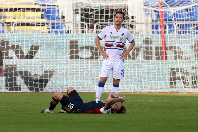 吉田フル出場のサンプドリア、5試合ぶり黒星…退場者も出してカリアリに2失点敗戦