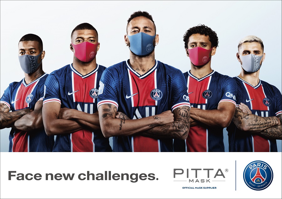 PSGオリジナル『PITTA MASK』登場！　パートナー契約締結で選手サポート