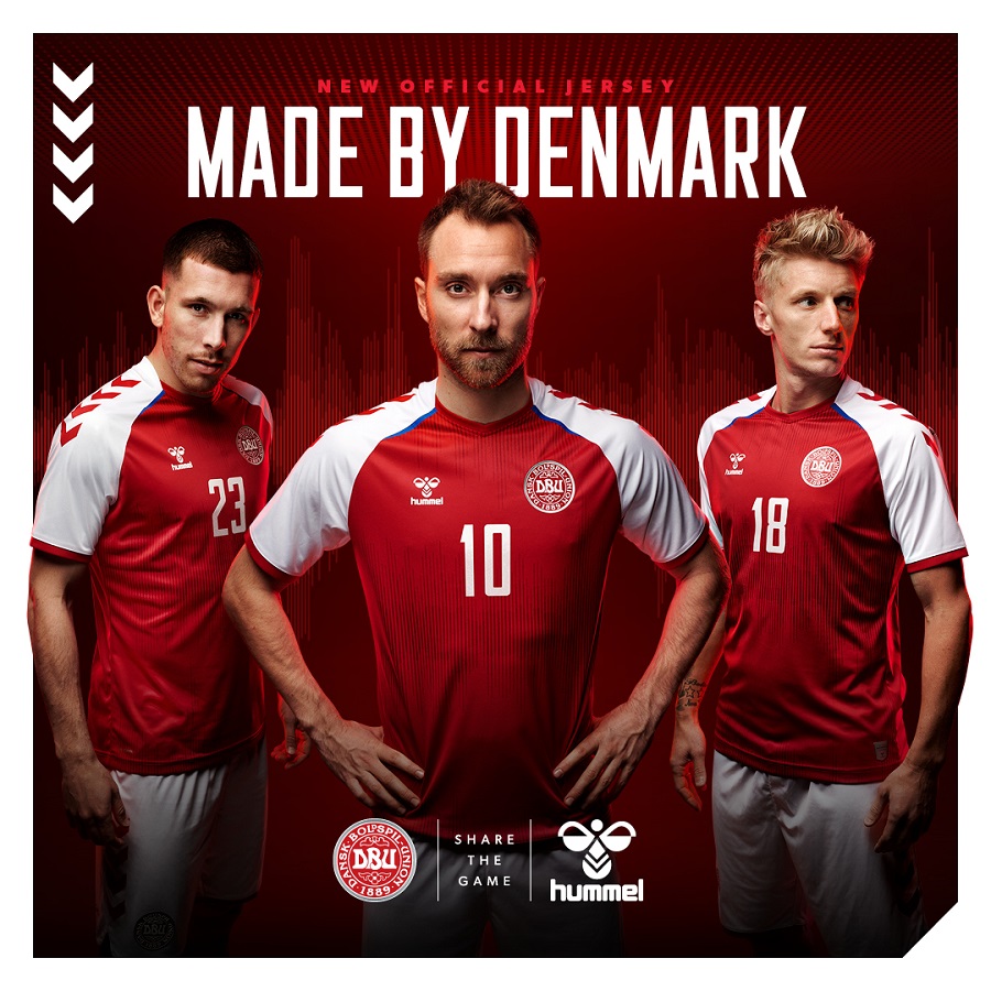 ユーロで着用 ヒュンメル提供のデンマーク代表ユニが販売開始 サポーター向けアパレルも サッカーキング