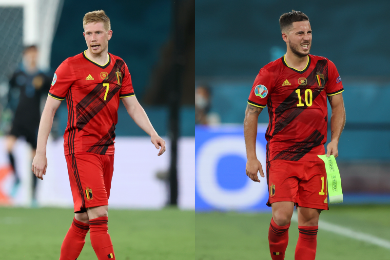 デ ブライネとアザールが負傷交代 ベルギー代表指揮官 診断を待つしかない サッカーキング