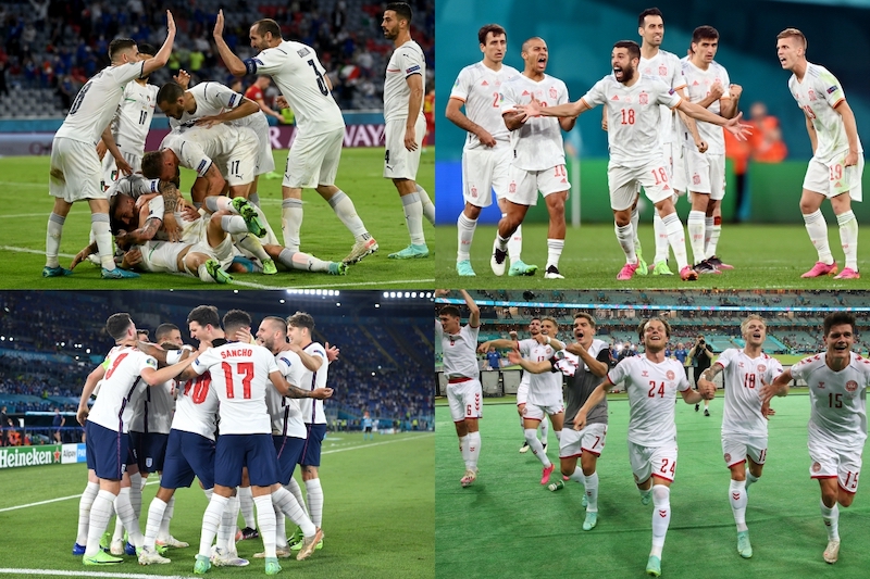ベスト4はイタリアvsスペイン イングランドvsデンマークに決定 Euro準々決勝 サッカーキング