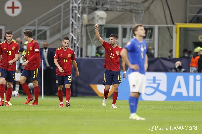 【写真ギャラリー】2021.10.6 UEFAネーションズリーグ 準決勝 イタリア 1－2 スペイン