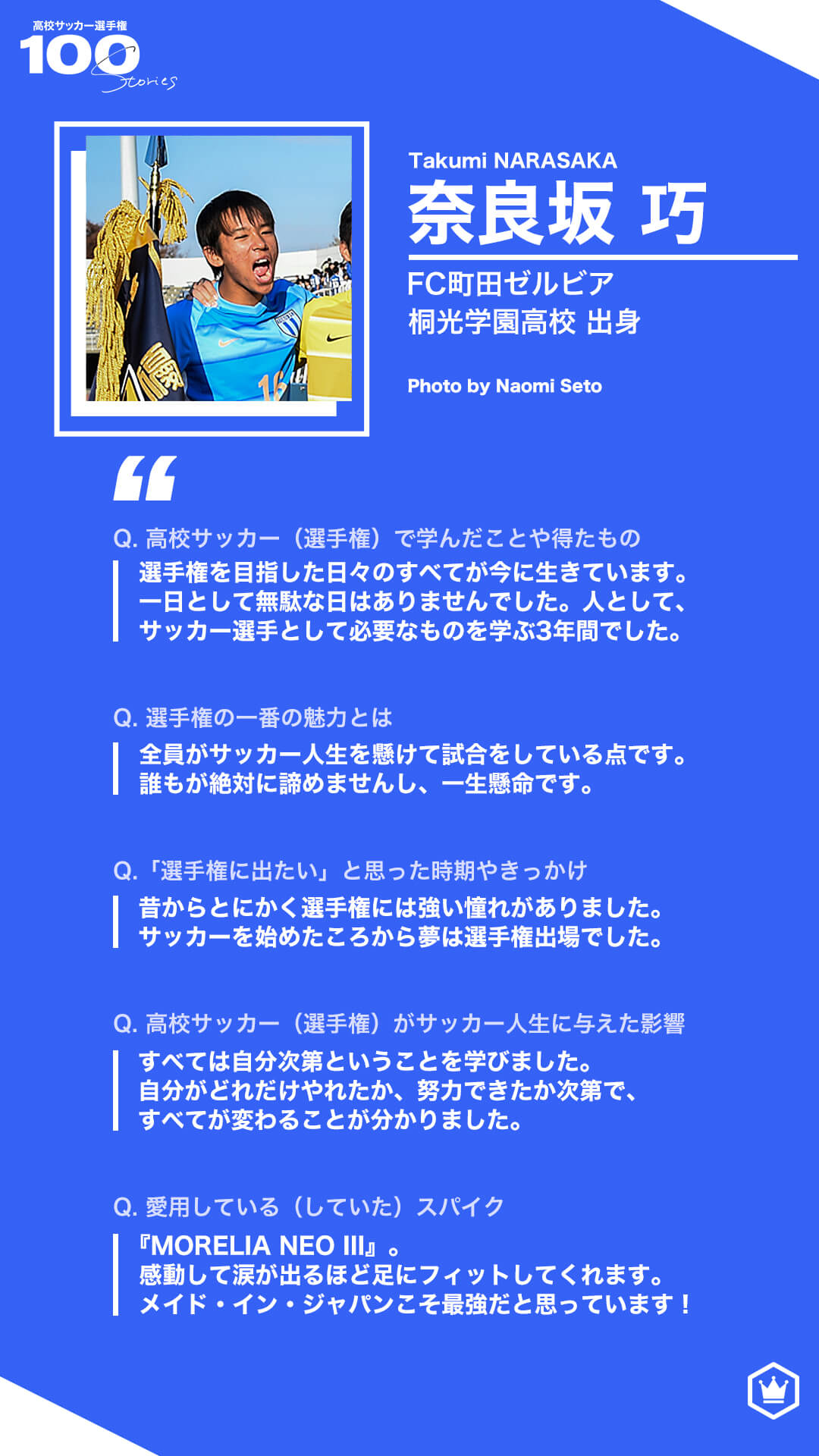 高校サッカー選手権100stories サッカーキング