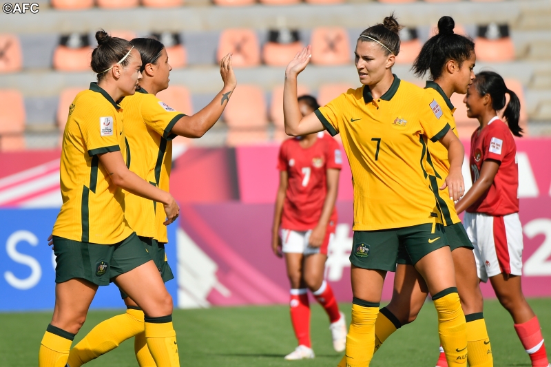 オーストラリア女子代表が歴史的大勝 18得点でインドネシアを粉砕 サッカーキング