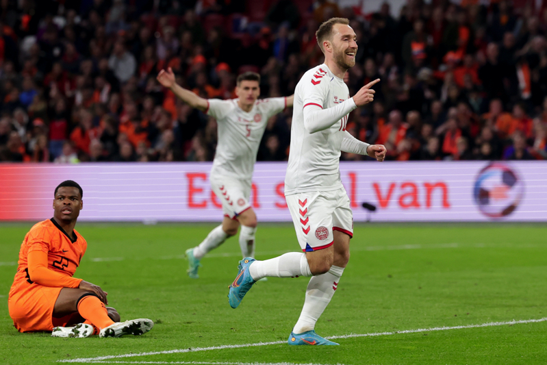 代表復帰のエリクセンが即ゴール！　親善試合オランダ戦に途中出場