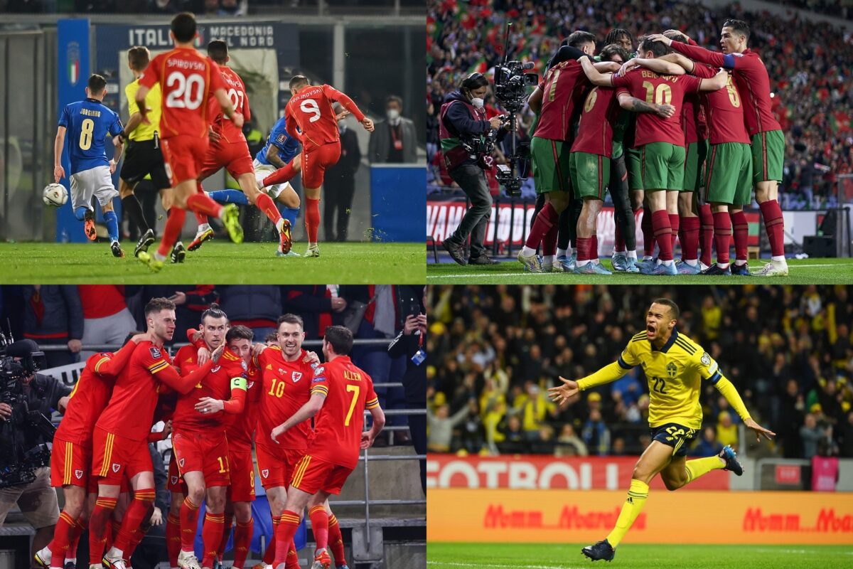 欧州王者イタリアが敗退…2大会連続Ｗ杯逃す　北マケドニア、ポルトガル、ウェールズ、スウェーデンがPO決勝へ／W杯欧州予選
