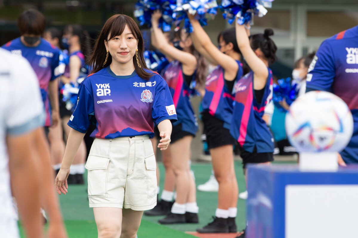 【カターレ富山×Pococha】富山vs長野戦でPocochaの入賞ライバーがセレモニーに登場！