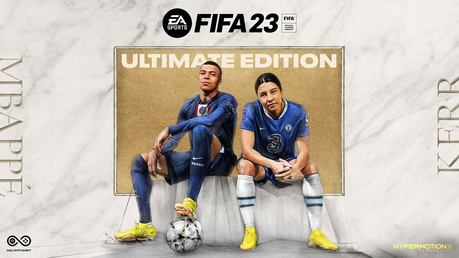 『FIFA 23』パッケージ公開！　エンバペが3作連続＆サム・カーが女性選手初の起用