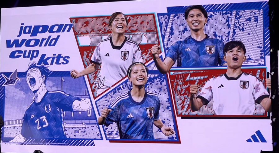 日本代表、W杯を戦う新ユニ発表！コンセプトは“ORIGAMI”　アウェイは白＆初の黒パンツ