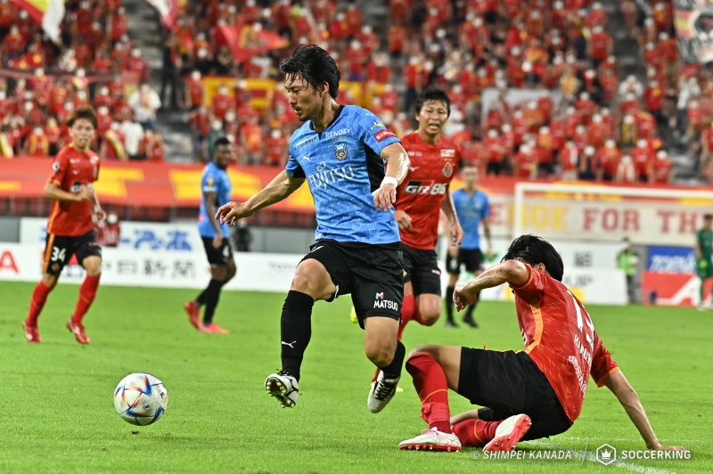 川崎F、名古屋に追いつかれ連勝ならず…横浜FMとの勝ち点差は「5」に
