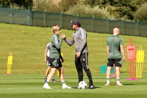 Celtic FC Training Session And Press Conference