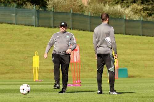 Celtic FC Training Session And Press Conference