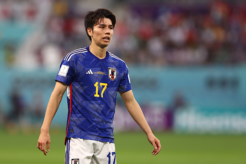 日本代表　2022年　田中碧　ワールドカップ　スペイン戦　ユニフォーム 田中碧が明かした名前の由来「偶然サムライブルー