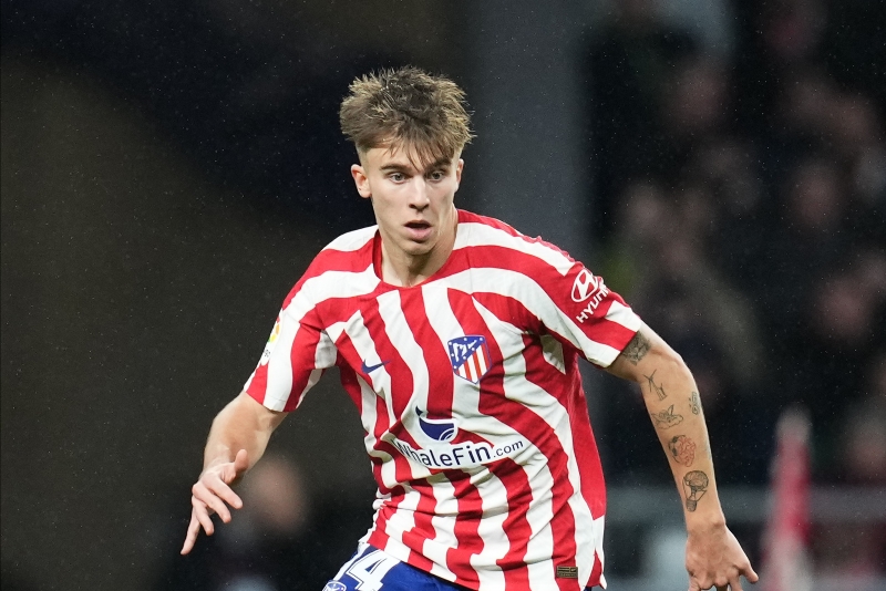 【正規品】パブロ・バリオス　アトレティコ22/23アウェイユニフォーム 正規品】パブロ・バリオス アトレティコ22/23アウェイユニフォーム