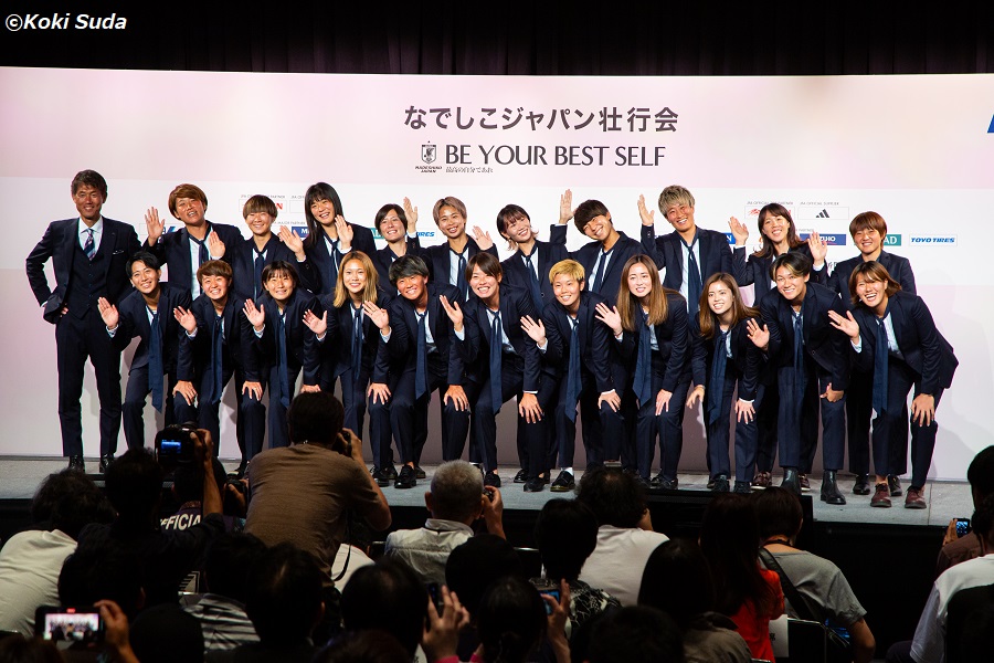 なでしこジャパン、W杯本大会での躍動誓う　主将の熊谷紗希「責任と誇りを持って戦ってきます」
