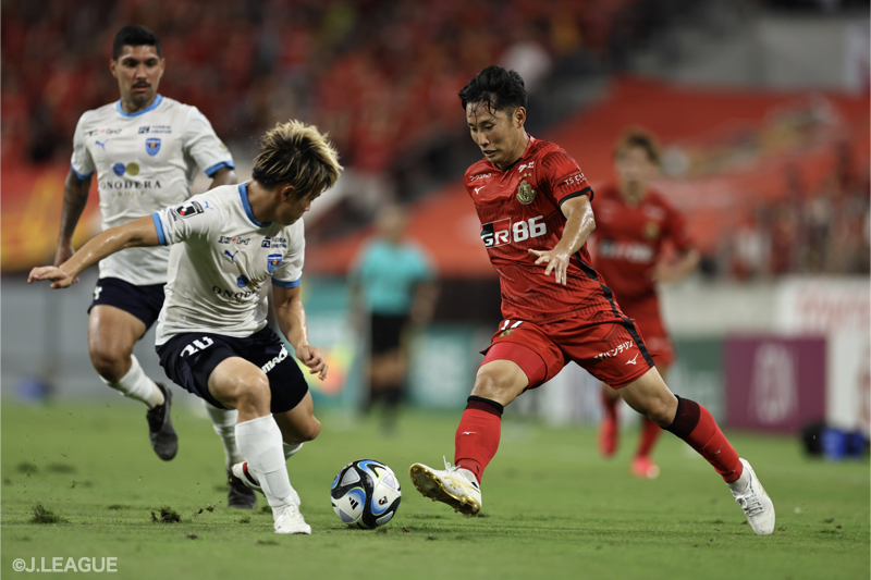 名古屋、終了間際の失点でドロー決着…横浜FCのMF高井に同点弾を許す