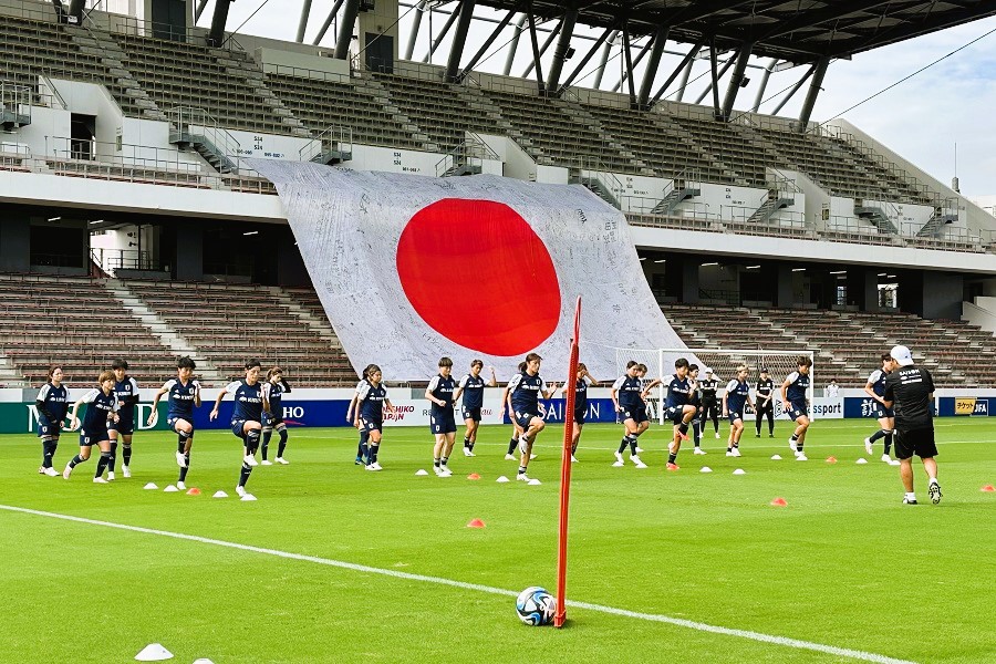 W杯後初の試合へ、なでしこジャパンが前日練習　GK山下は別メニュー