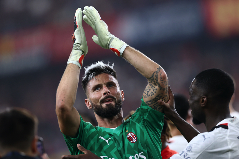 ジルー、セリエA第8節ベストイレブンにGKとして選出！「クラブの歴史に刻まれるであろう瞬間」