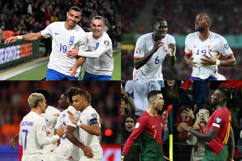 フランス、ベルギー、ポルトガルが突破決定！　エムバペとC・ロナウドは2得点／EURO2024予選