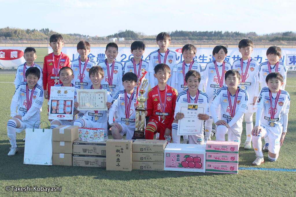 2年ぶり7回目の優勝を果たしたベガルタ仙台ジュニア