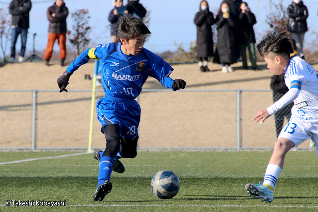 バンディッツいわきジュニアのキャプテン馬目羽琉はチャンスをつくり出そうと奮闘を続けた