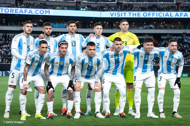 FIFAランキング1位のアルゼンチン代表