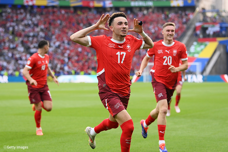 EURO前回王者イタリアがベスト16敗退…スイスが2大会連続のベスト8進出