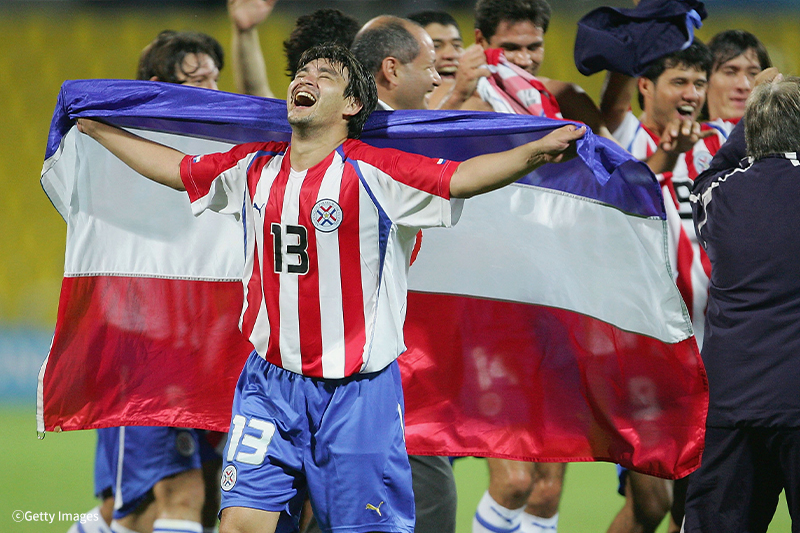 アテネ五輪で銀メダルを獲得したパラグアイ