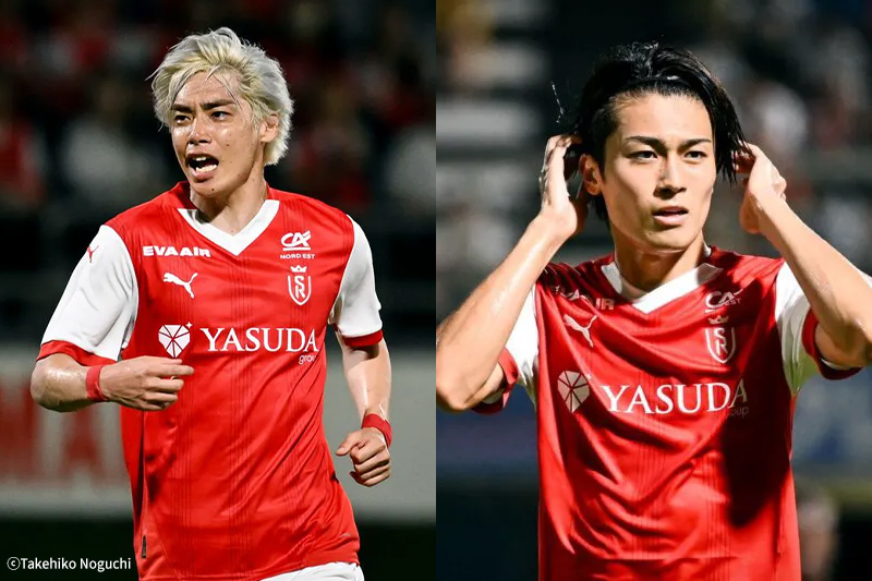 中村敬斗（右）と伊東純也（左）