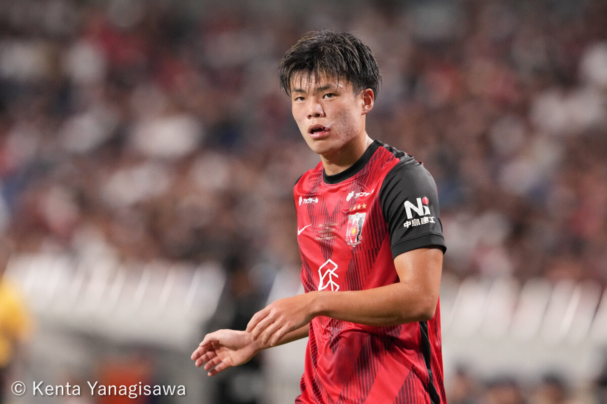 移籍後初スタメンで2戦連発！ 浦和の“新戦力”二田理央が見据える先「少ないチャンスを決め切ること」