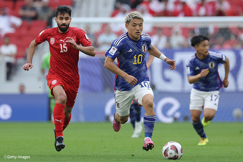 Is Japan's national team broadcasting?