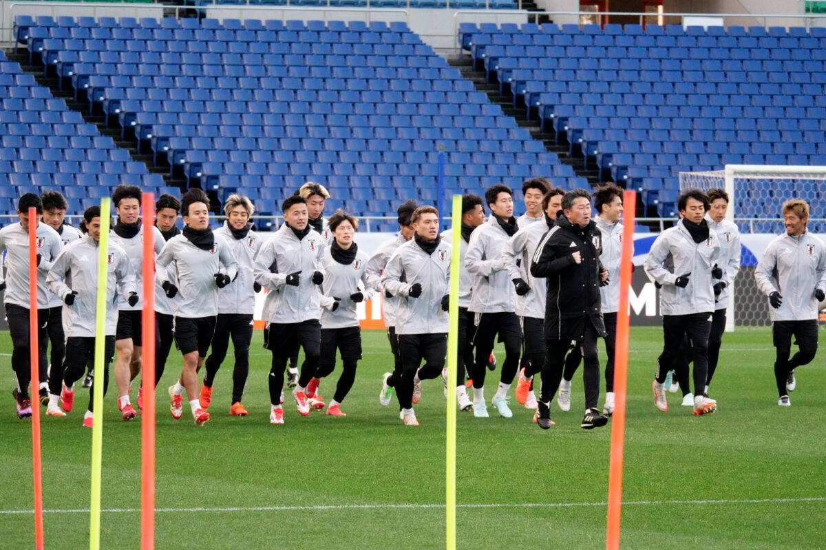 W杯出場王手の日本代表が埼スタで公式練習…前田大然が練習復帰、長友佑都は姿を見せず