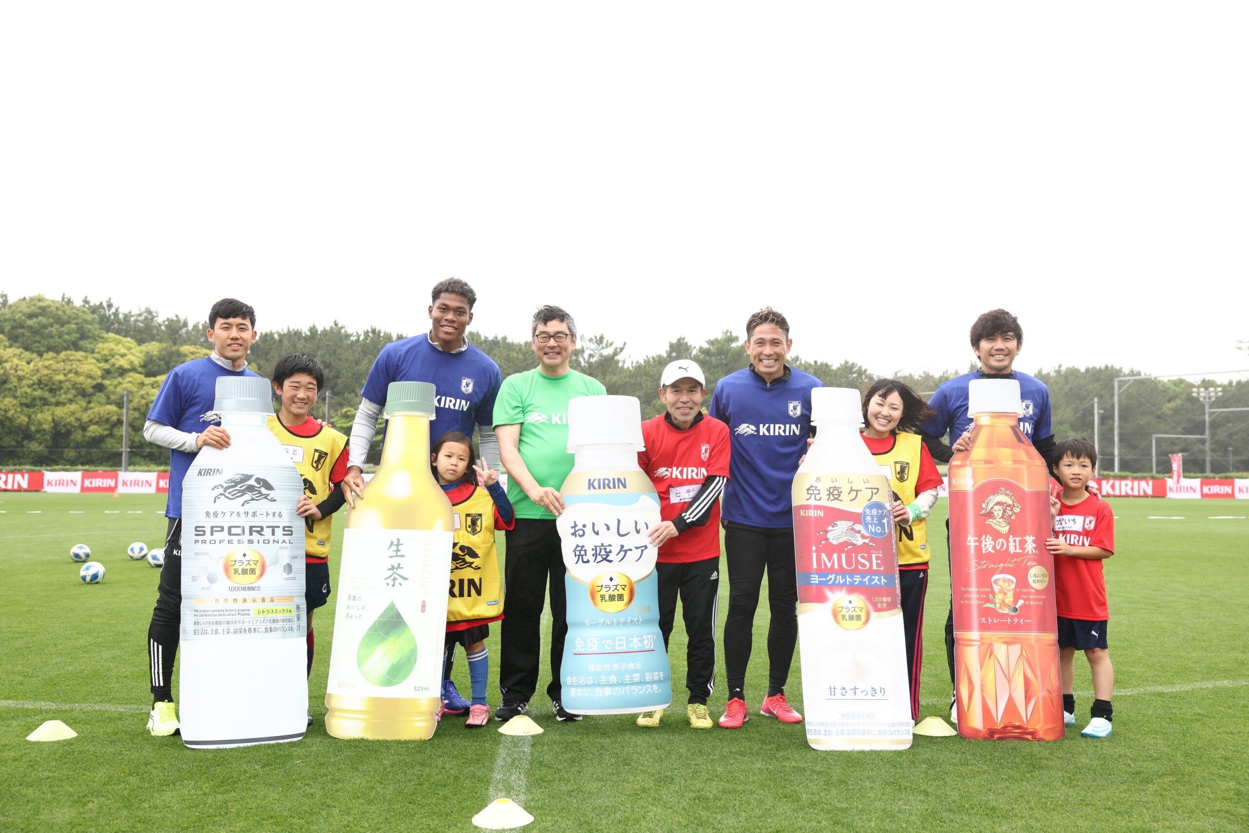 遠藤航、鈴木彩艶、森脇良太、柏木陽介が参加！「JFA×KIRIN キリン