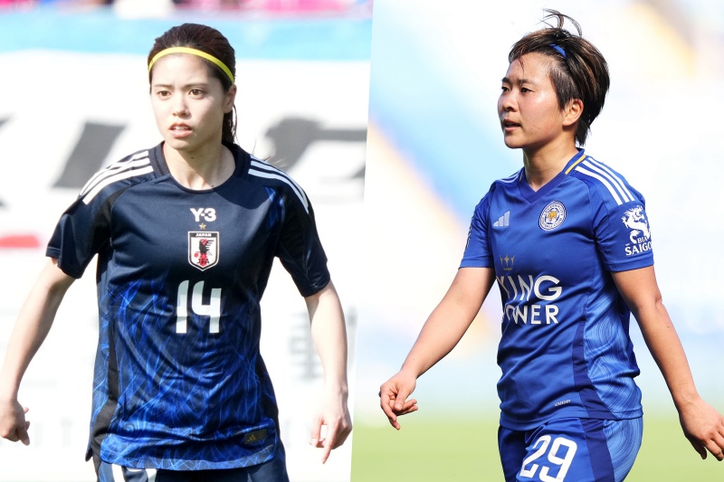 （左）長谷川唯と（右）籾木結花