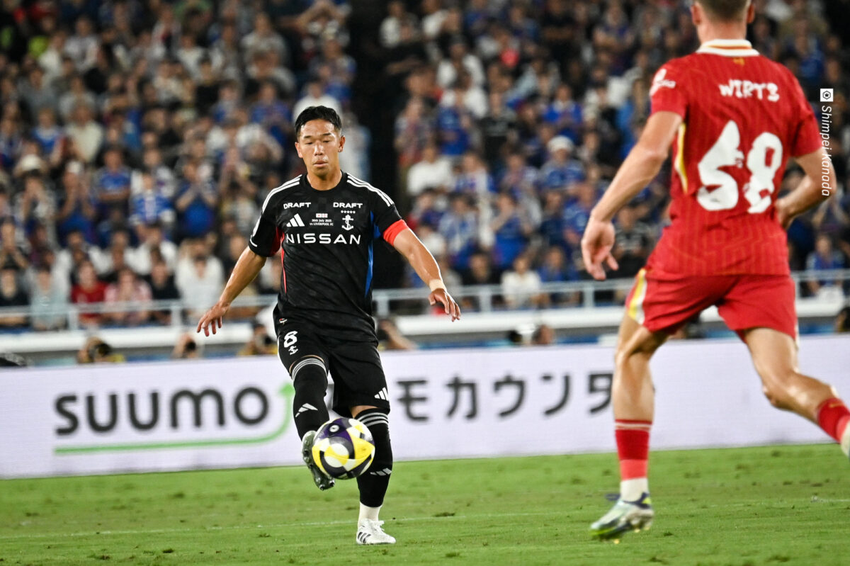 “赤”に染まった横浜FMの本拠地・日産スタジアム…喜田拓也が決意を新たに「そのステージや注目度に上がることができれば」
