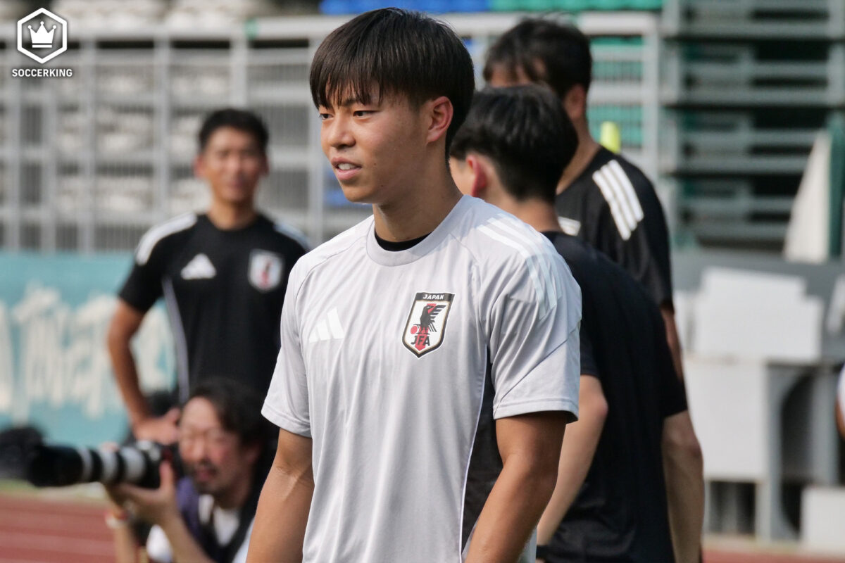 日本代表デビュー戦ゴールの中村草太「自分の良さは出せた」、勝負強さの秘訣は「特徴を出すことを意識」