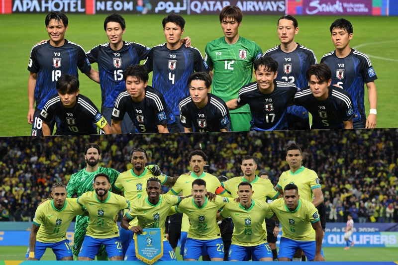 フェイスタオル　日本代表vsブラジル代表　サッカー　2025.10.14 サッカー 日本代表 対 ブラジル代表 限定タオル 2025年10月14日日本