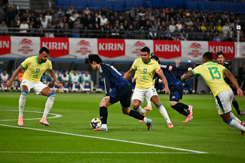 日本代表vsブラジル代表