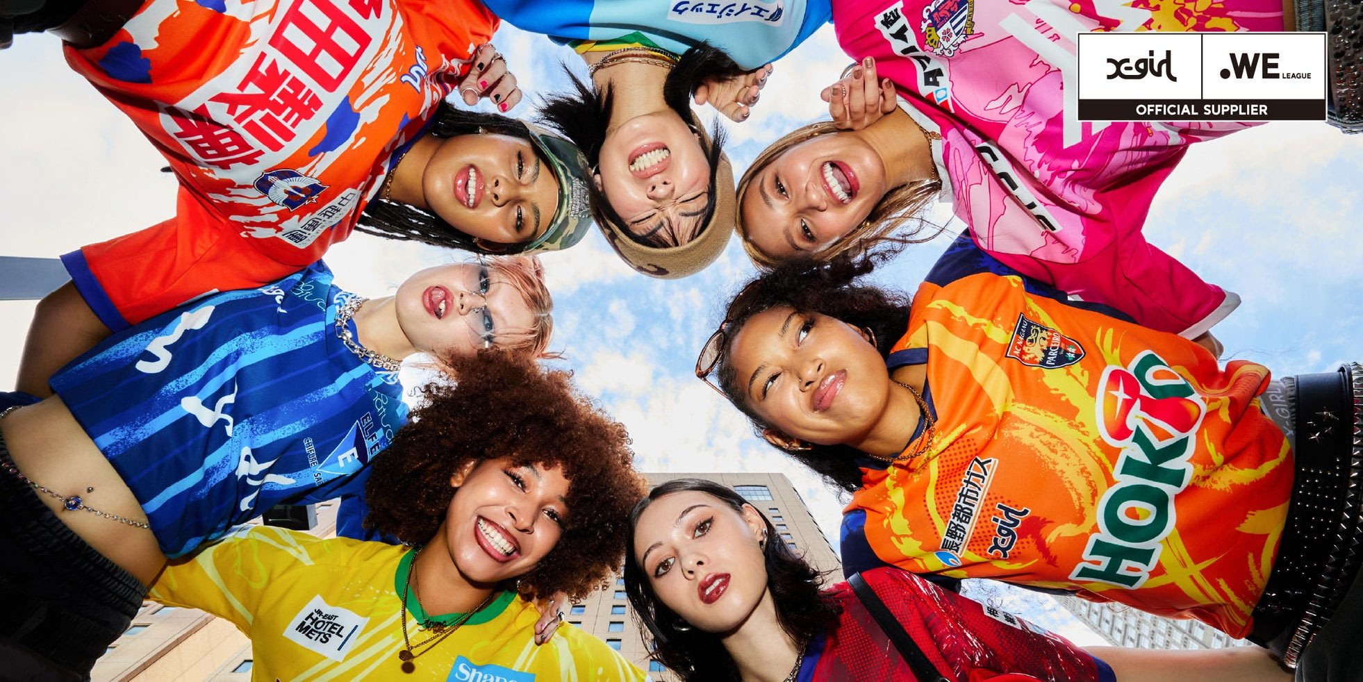 ストリートアパレルブランド『X-girl』がWEリーグ7クラブが着用する新