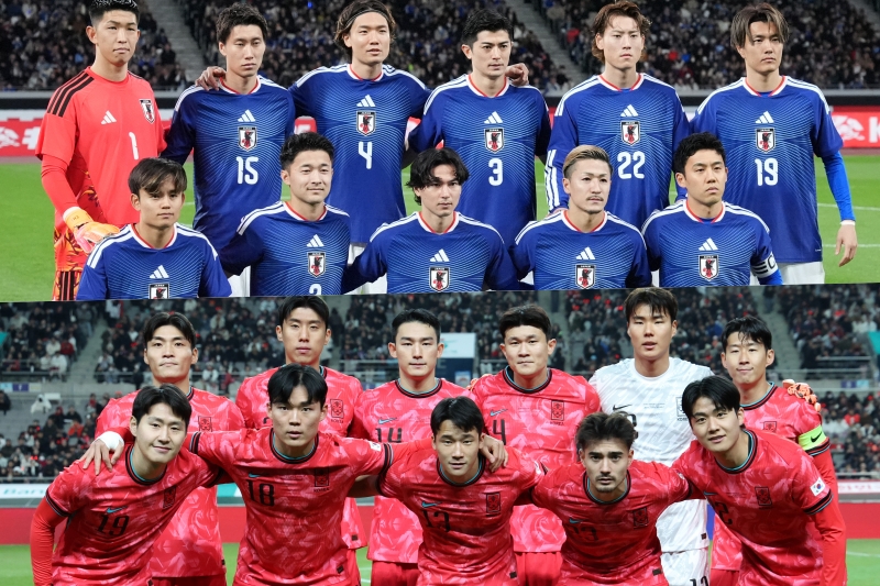 日本代表、韓国代表
