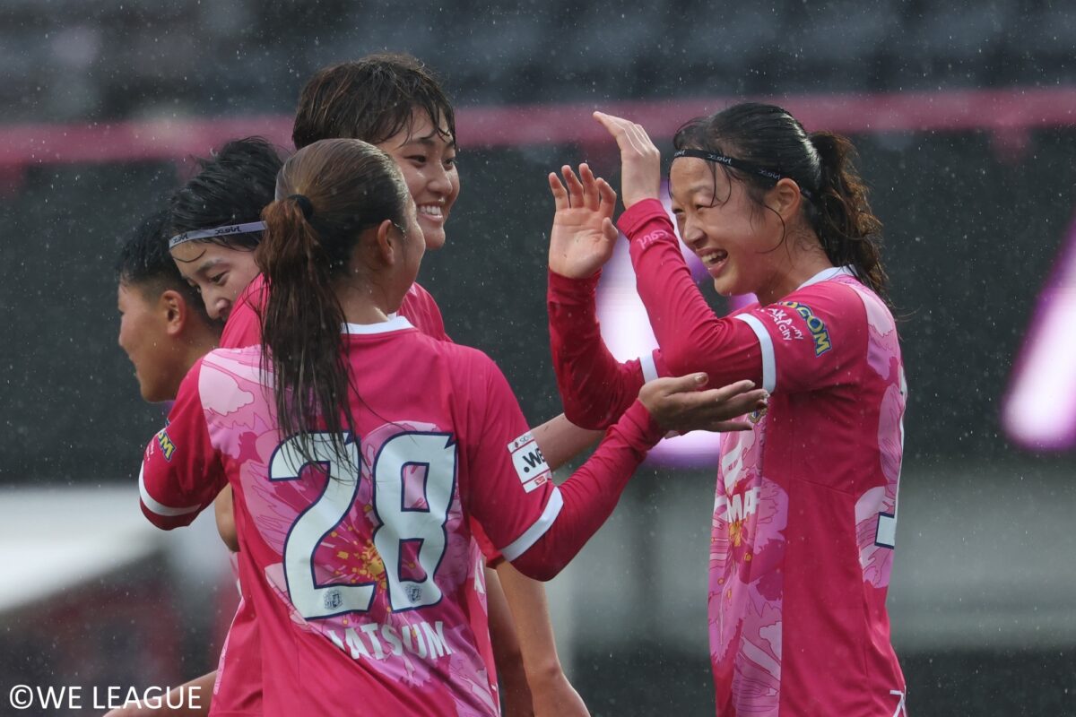 WEリーグ初ゴールを決めチームを勝利に導いた中谷［写真］＝WEリーグ