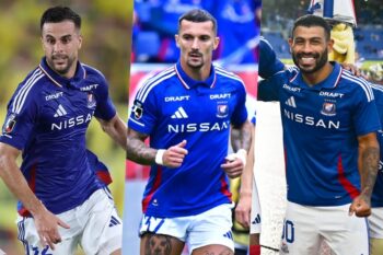 （左から）ディーン・デイビッド、ジョルディ・クルークス、ユーリ・アラウージョ